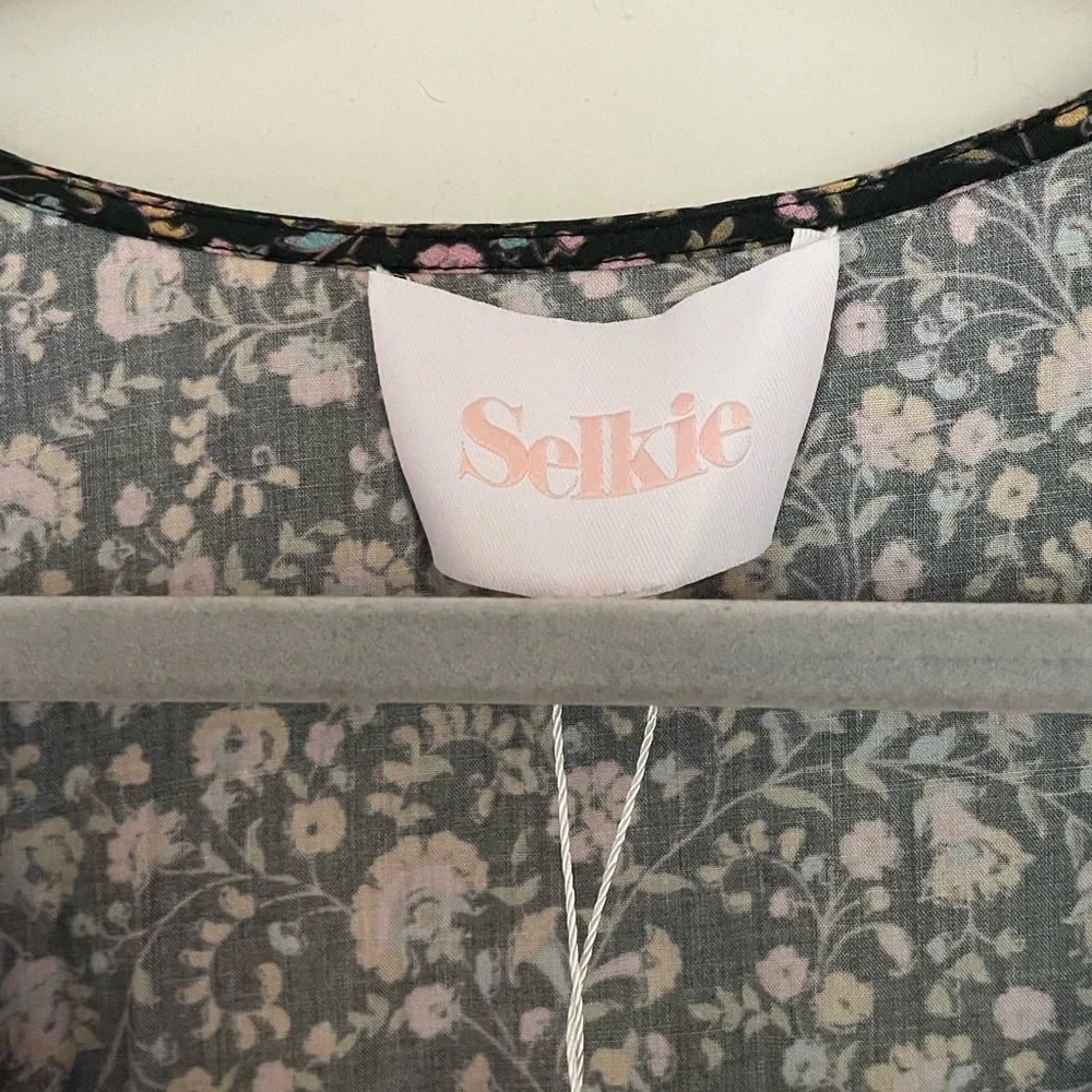 SELKIE NWT Puff Wrap Dress in “Spirit” - Picture 3 of 4